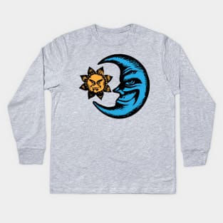 Vintage Sun and Moon T-Shirt | Embrace the Sun Kids Long Sleeve T-Shirt